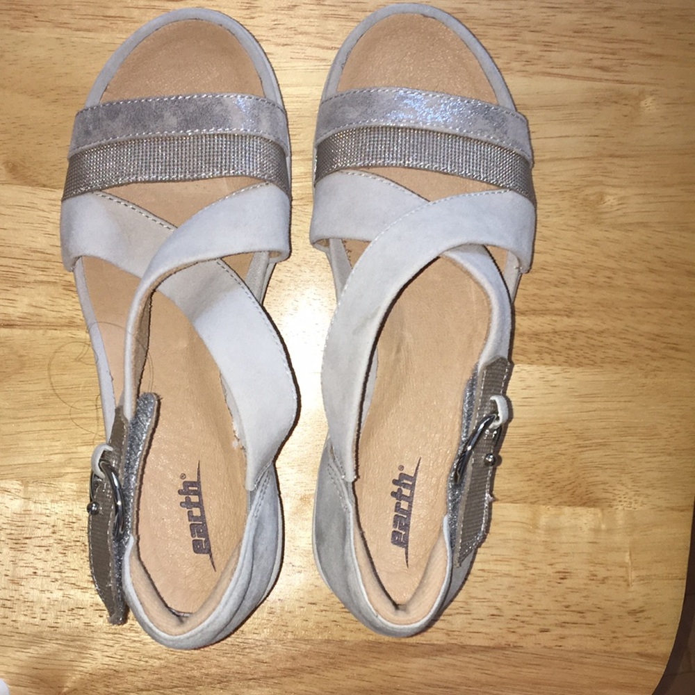 Earth wedge sandals